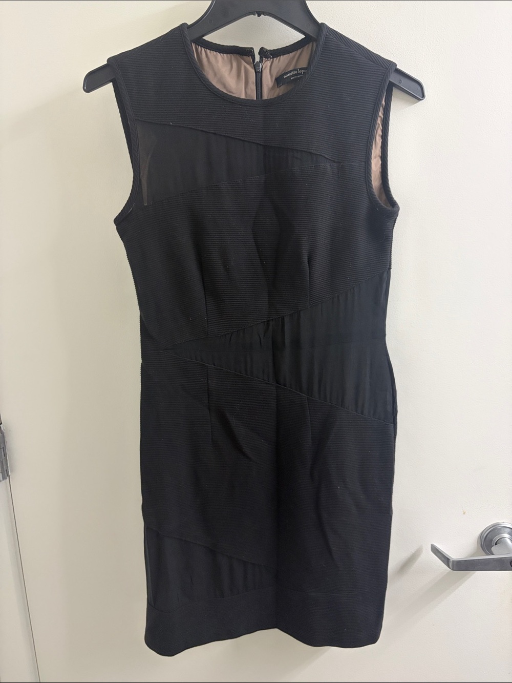 Nanette Lepore Black Sleeveless Sheath Dress